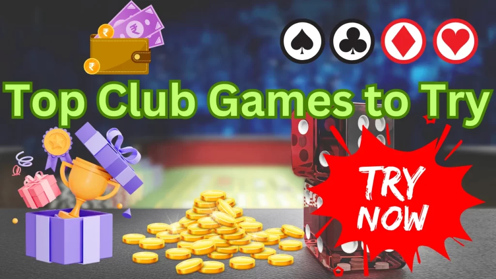 on image text "top club games online to try"