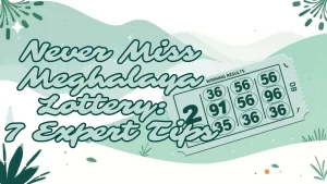 Meghalaya State Lottery Results